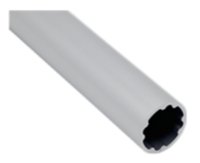 MODULAR SOLUTION D28 EXTRUDED PROFILE&lt;BR&gt;28MM OD SMOOTH FRAME WITH INTERNAL MOUNT 4M LONG